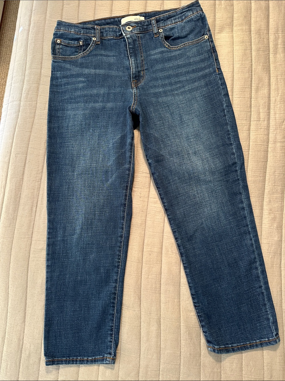 Ella Moss High Waisted Straight Ankle Jeans, sz 10
